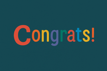 Congrats