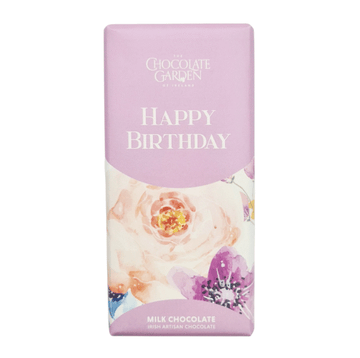 Happy Birthday Milk Chocolate Bar - The Chocolate Garden of Ireland